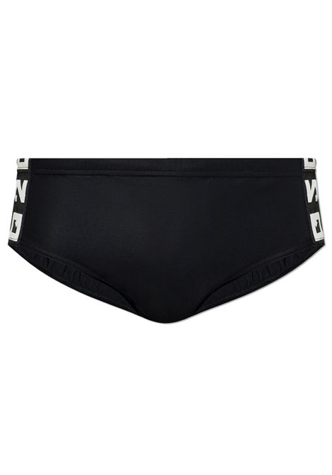 Costume Dsquared2  Swimwear uomo D7B456050001 nero bande laterali DSQUARED2 SWIMWEAR | Costumi | D7B456050001
